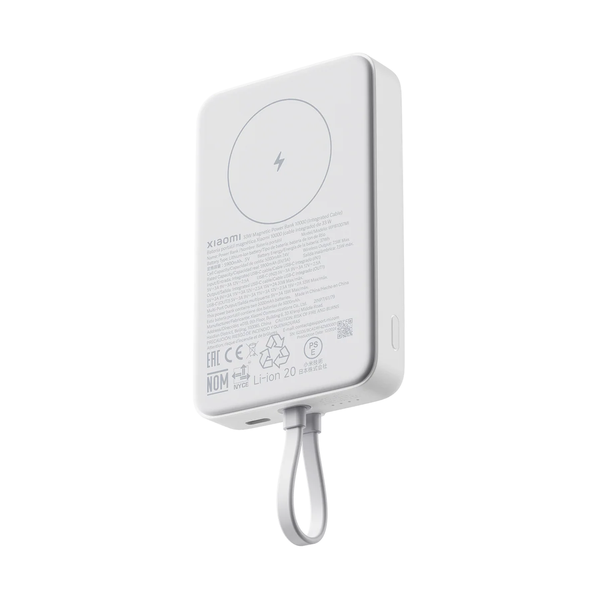 Xiaomi 33W Magnetic Power Bank 10000mAh (Integroitu kaapeli)