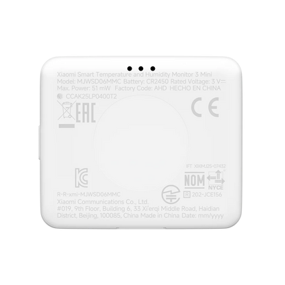 Xiaomi Smart Temperature & Humidity Monitor 3 Mini